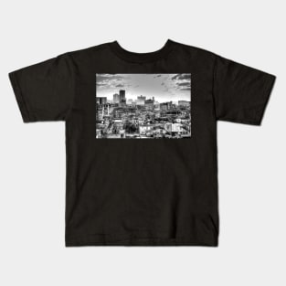 Havana Rooftops, Cuba, Black And White Kids T-Shirt